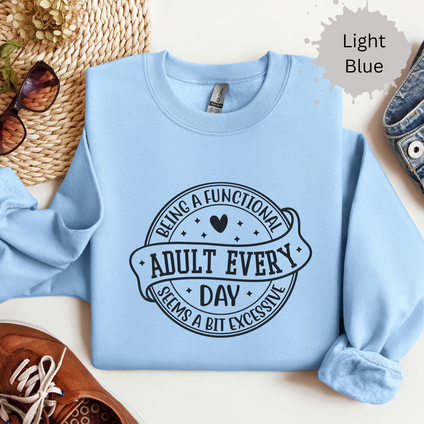 Overachieving Is Overrated Crewneck Sweatshirt