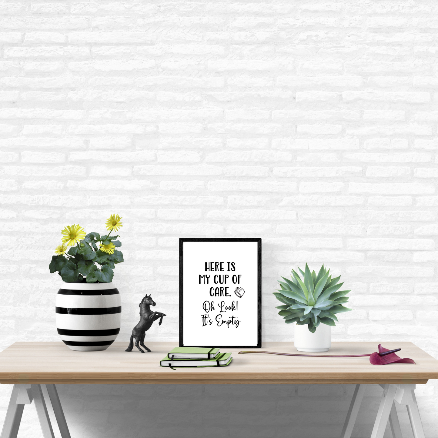 Here is My Cup of Care. Oh Look! It's Empty - Digital Download