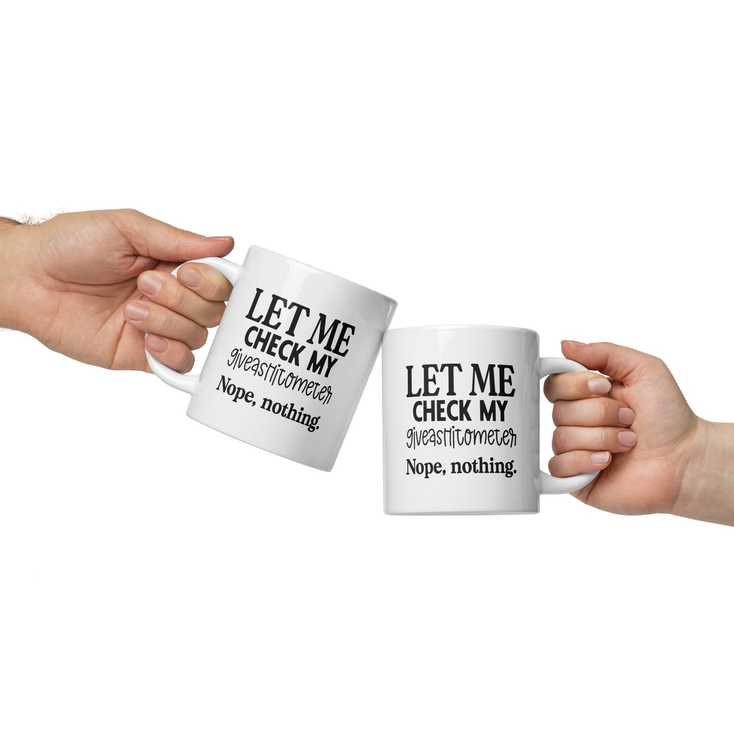 Check My Giveashitometer Coffee Mug