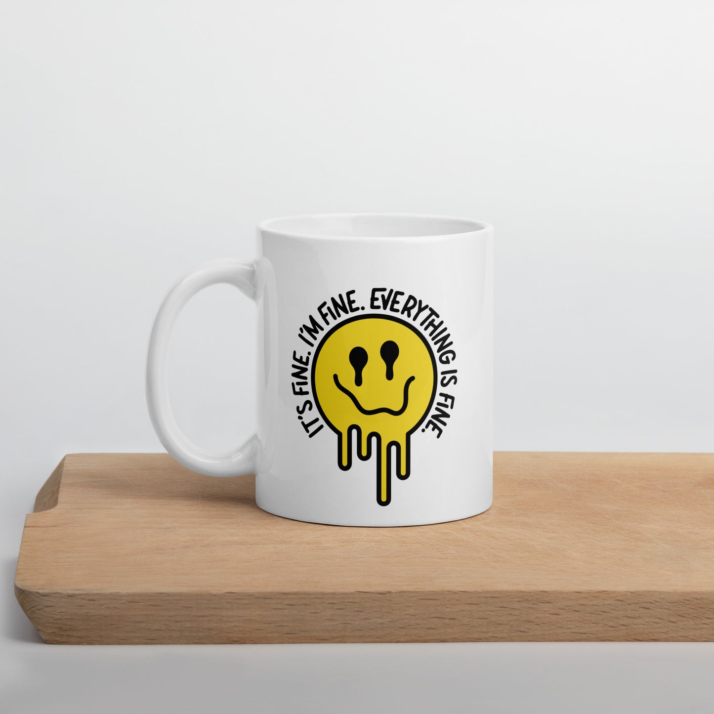All is Fine Smiley Coffee Mug