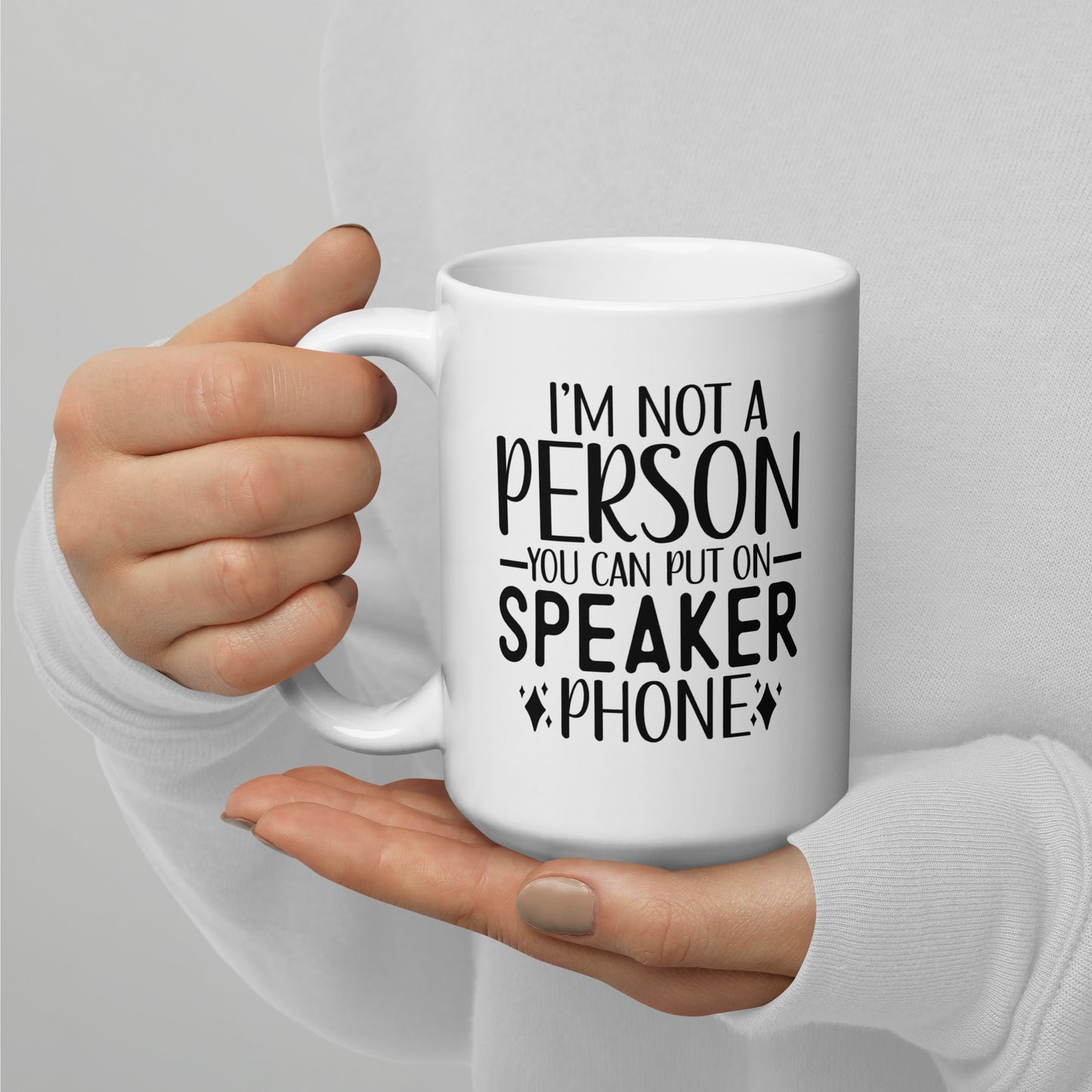 No Speaker Phone Coffee Mug
