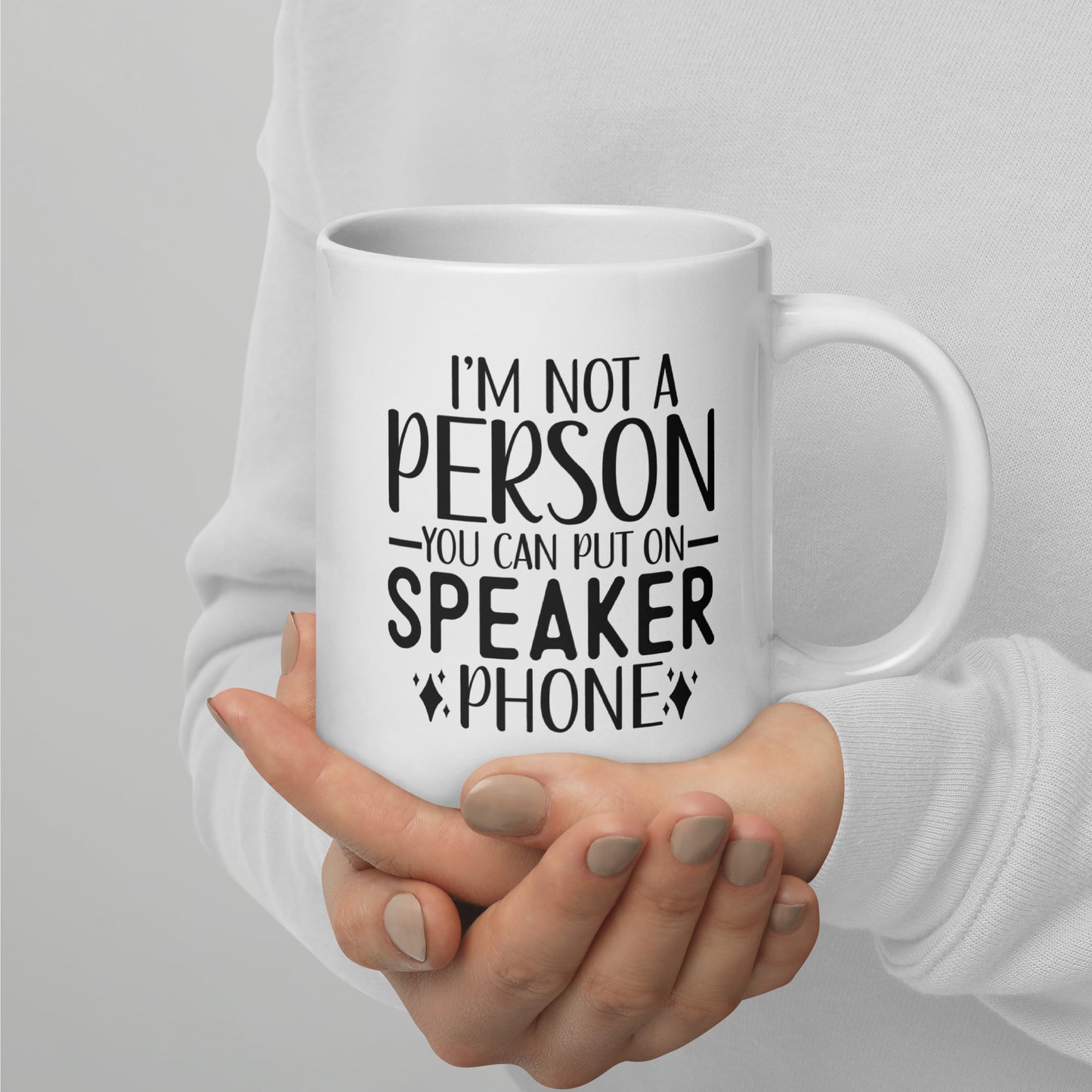 No Speaker Phone Coffee Mug