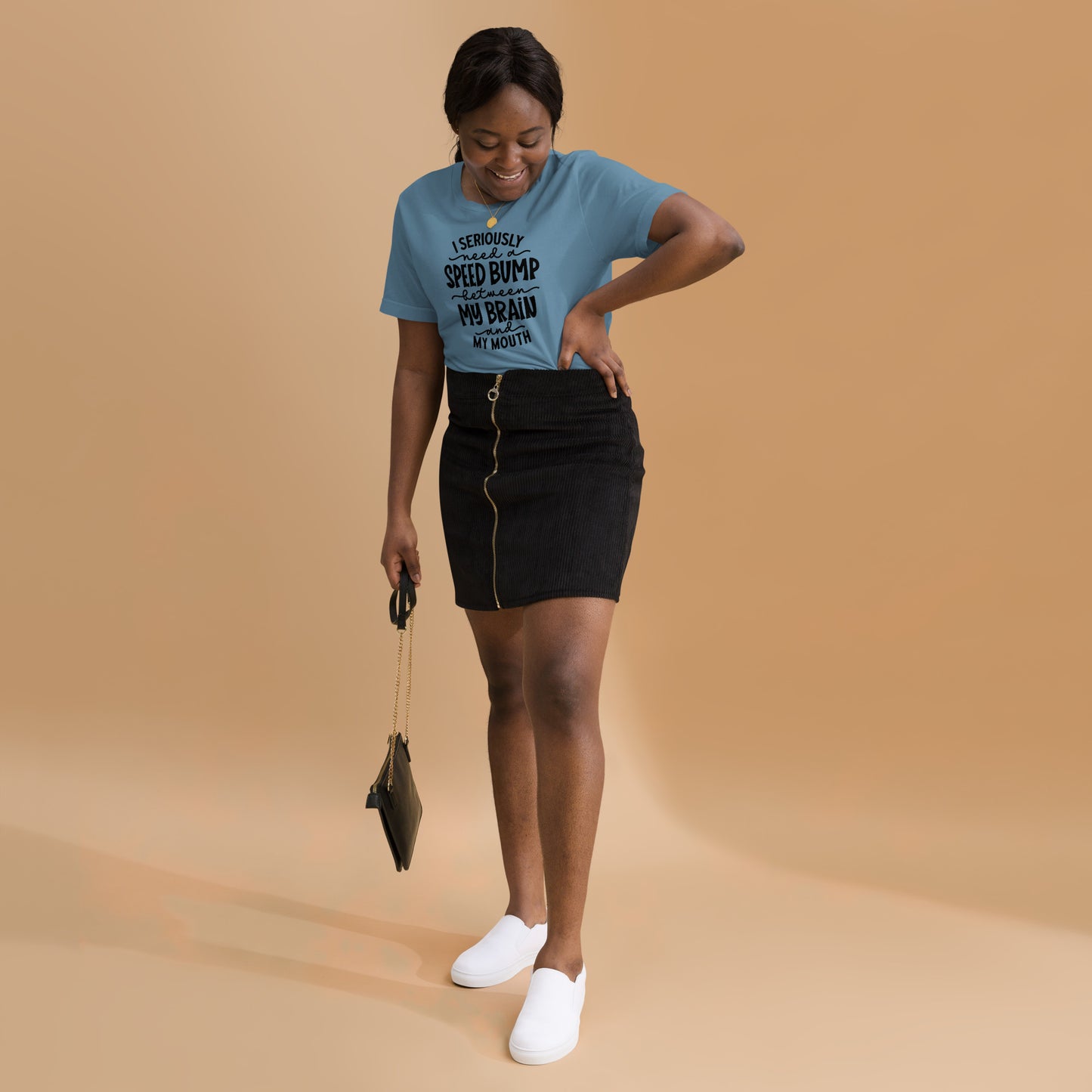 Spontaneity Unleashed: Brain-to-Mouth Speed Bump Shirt