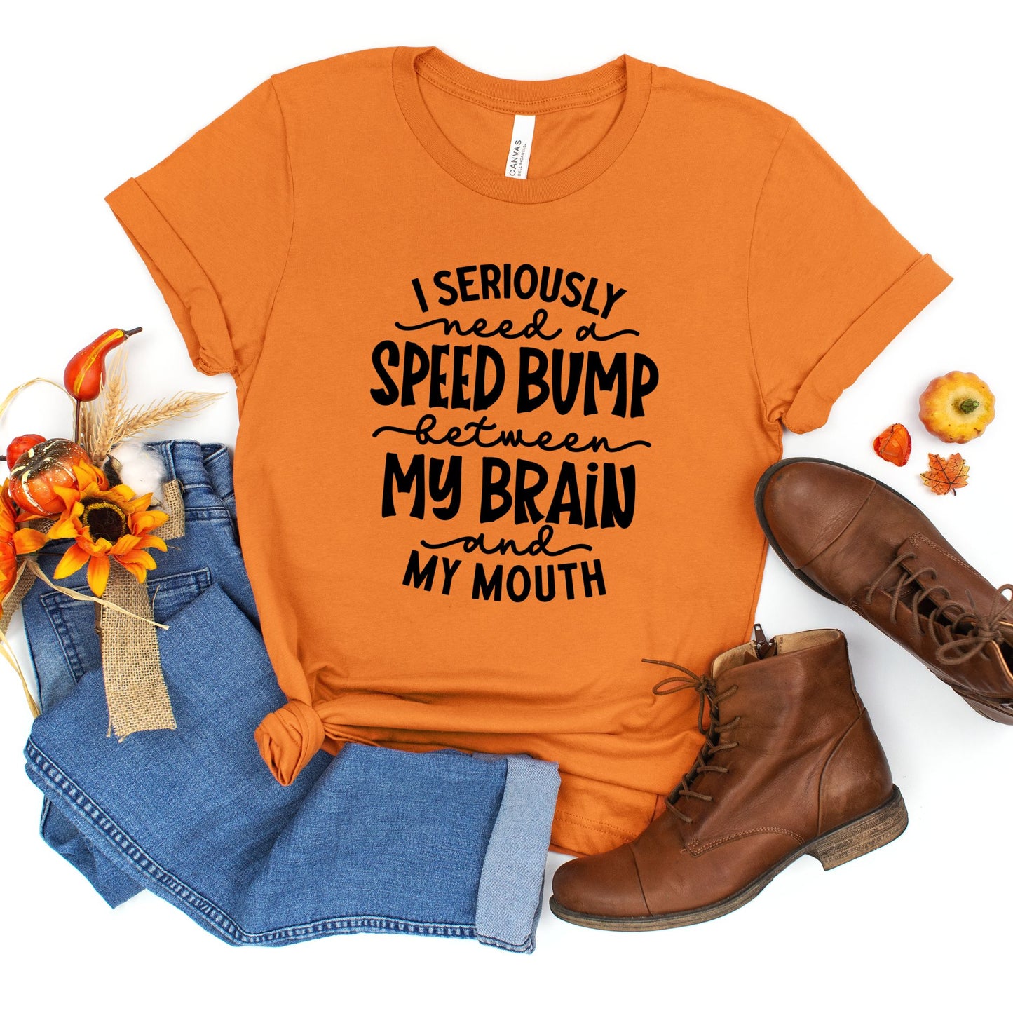 Spontaneity Unleashed: Brain-to-Mouth Speed Bump Shirt