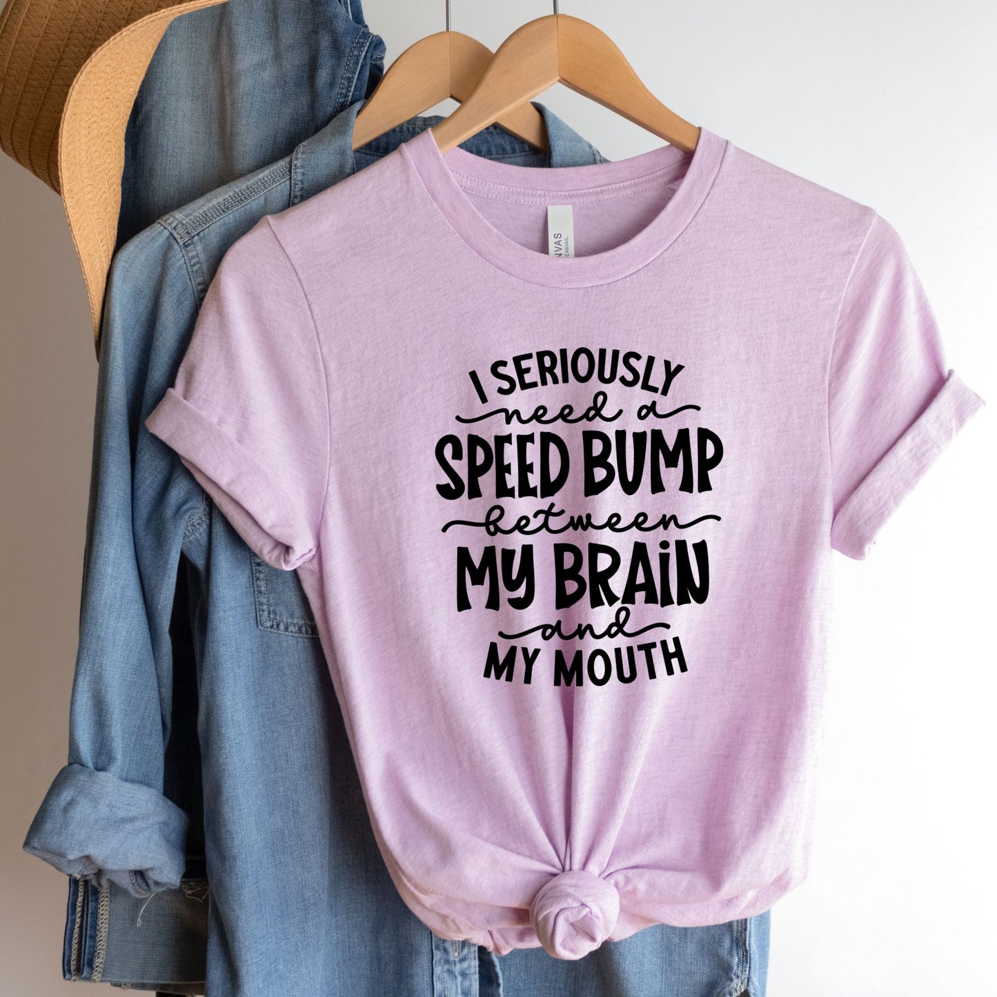 Spontaneity Unleashed: Brain-to-Mouth Speed Bump Shirt
