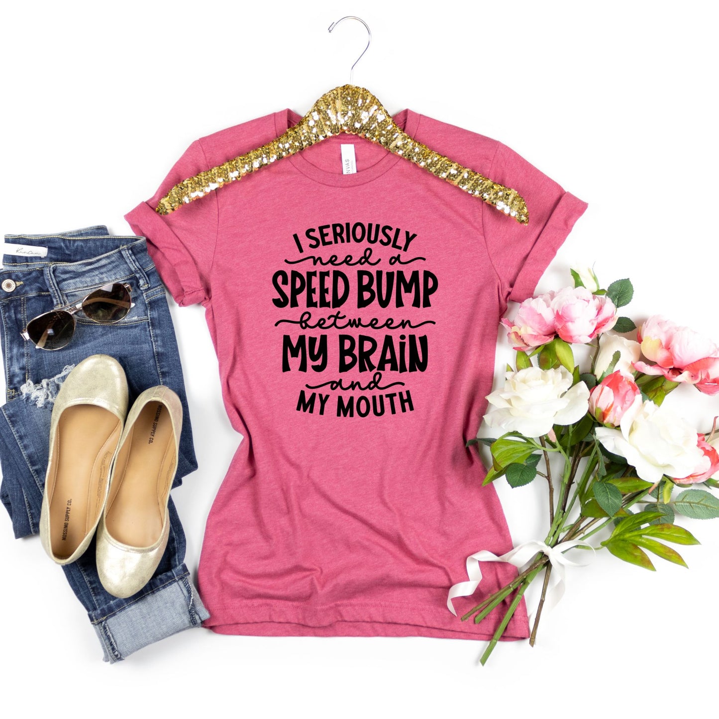 Spontaneity Unleashed: Brain-to-Mouth Speed Bump Shirt