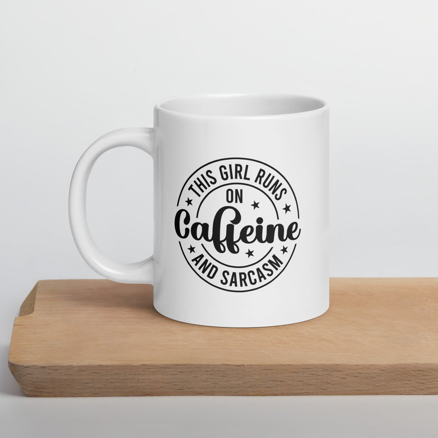 Running on Caffeine & Sarcasm Coffee Mug
