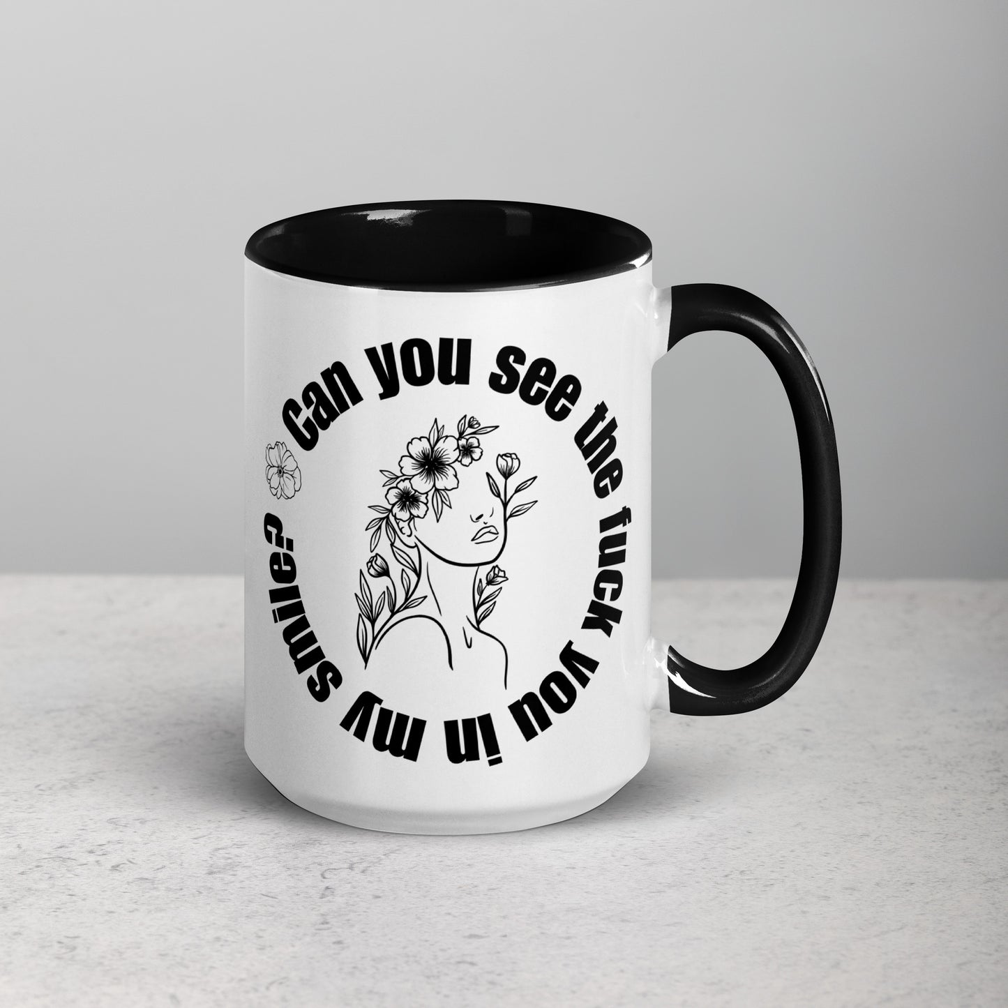 Fuck You in My Smile Coffee Mug