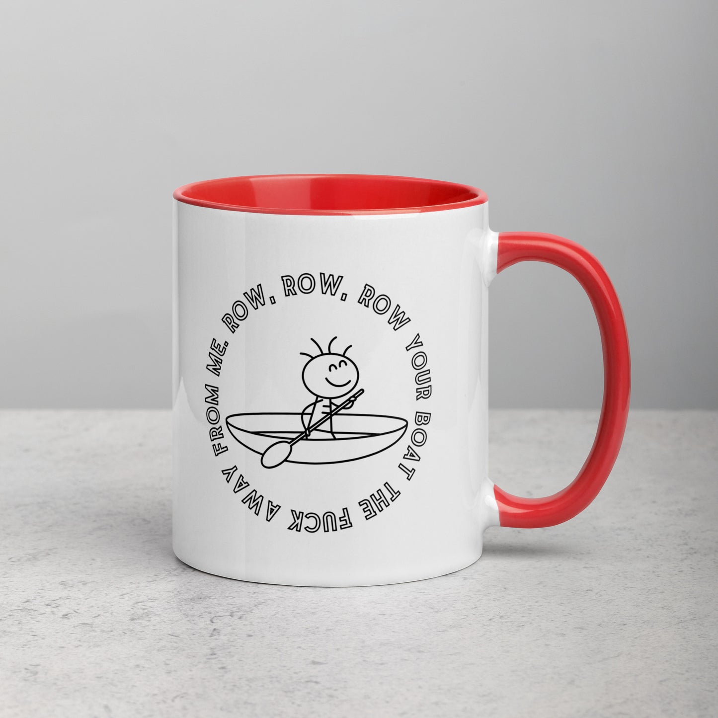 Row Your Boat the Fuck Away Coffee Mug