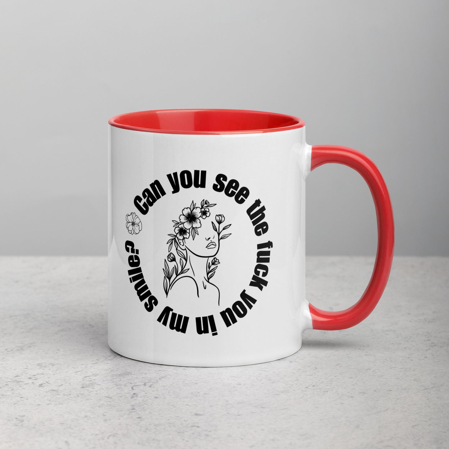 Fuck You in My Smile Coffee Mug