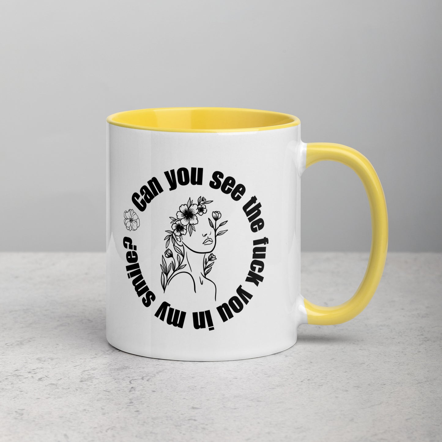 Fuck You in My Smile Coffee Mug