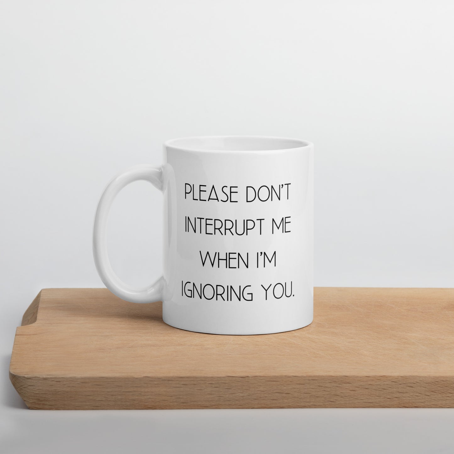 Don't Interrupt Me Coffee Mug