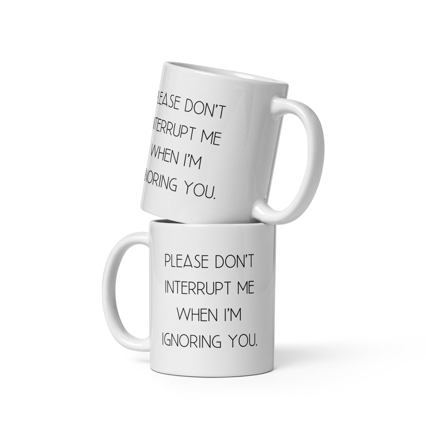 Don't Interrupt Me Coffee Mug