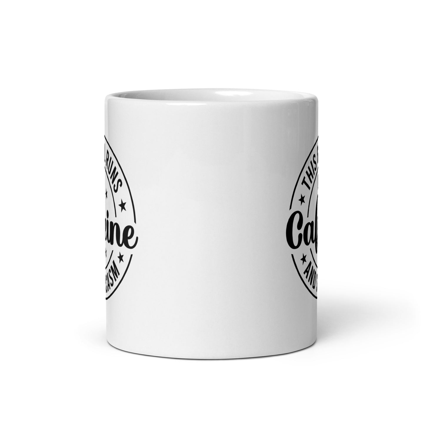 Running on Caffeine & Sarcasm Coffee Mug