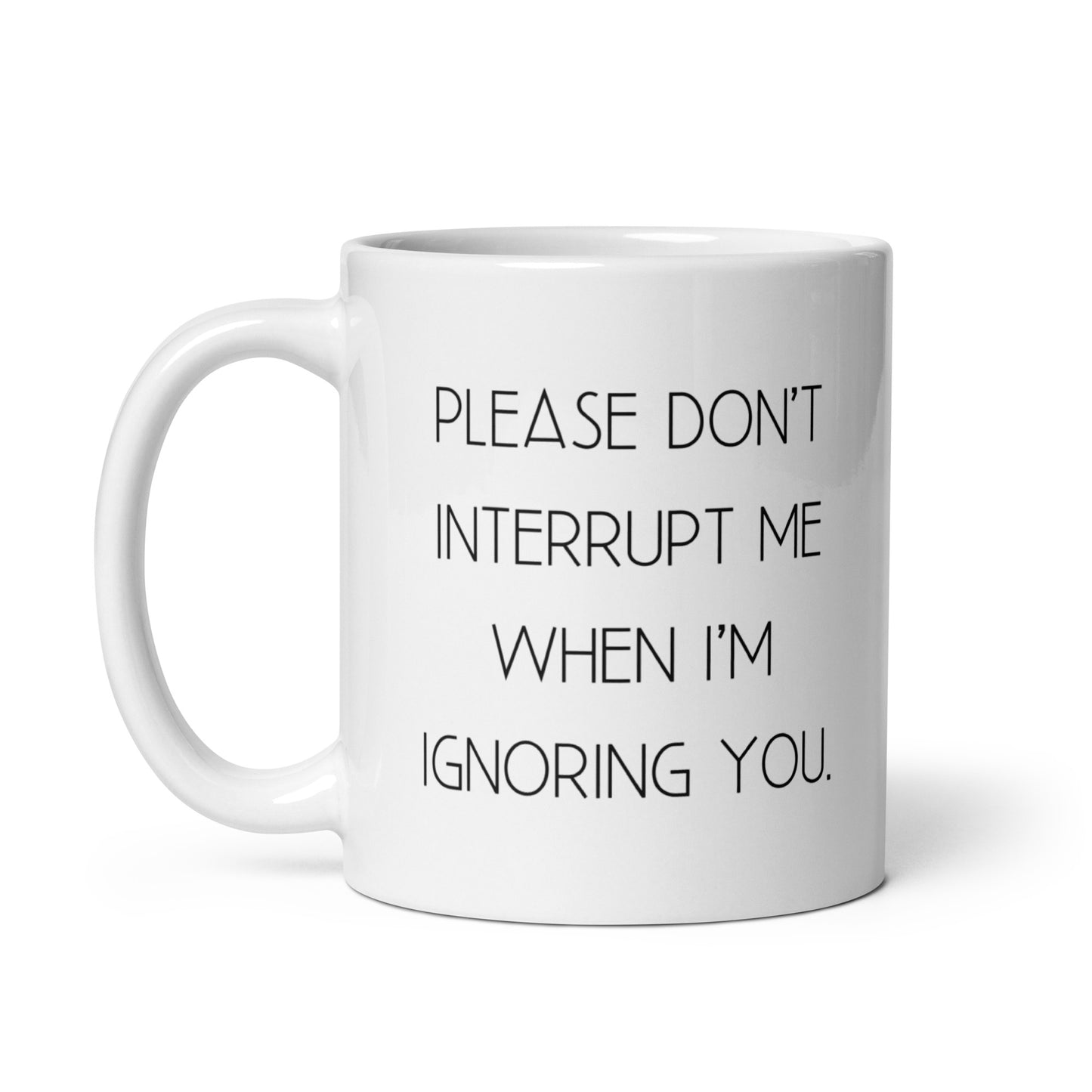 Don't Interrupt Me Coffee Mug