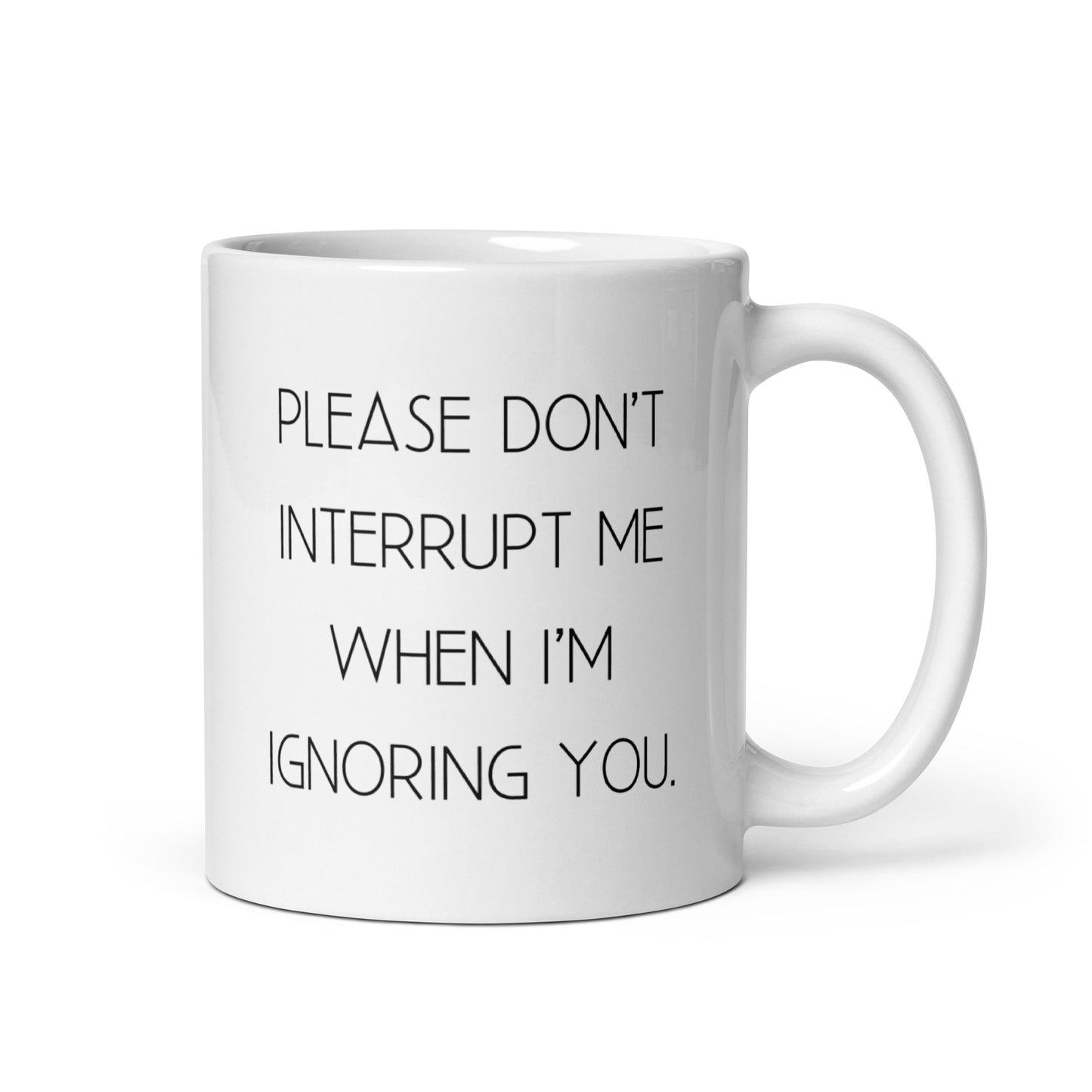 Don't Interrupt Me Coffee Mug