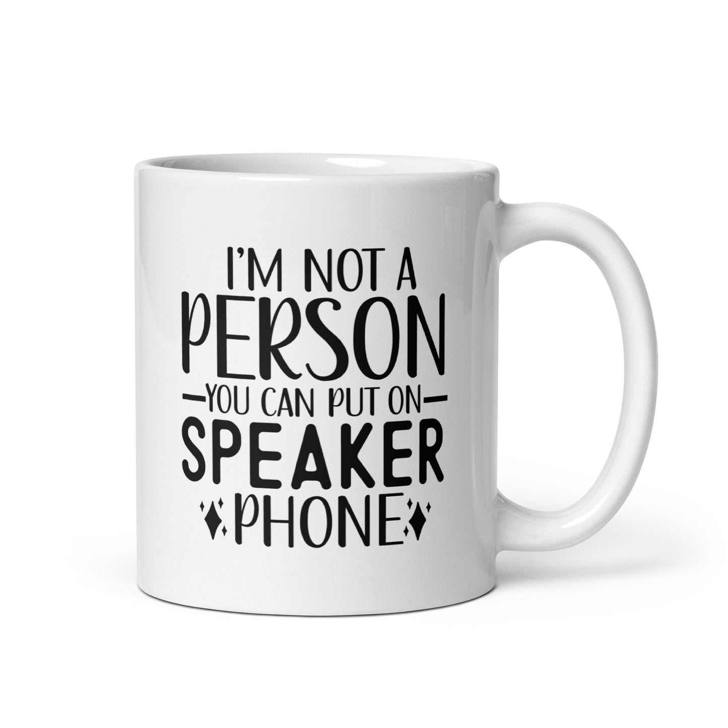 No Speaker Phone Coffee Mug