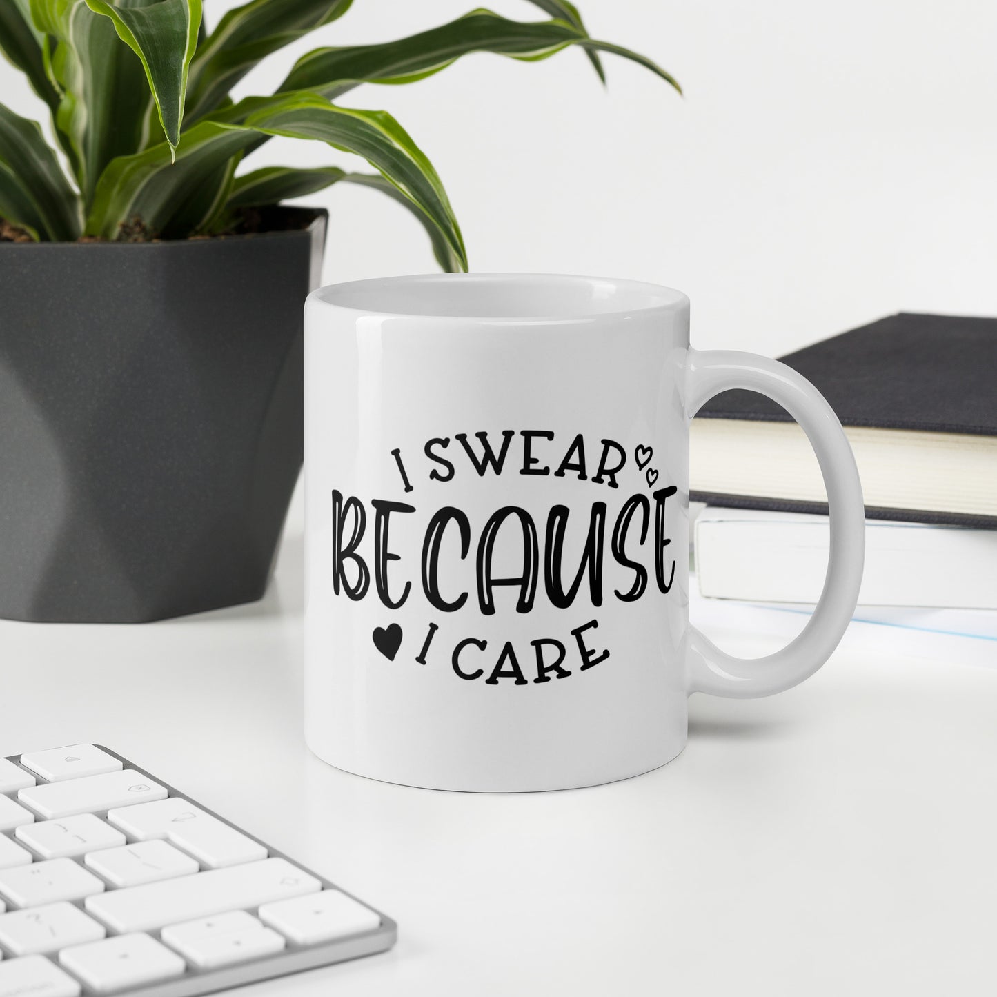Swearing and Caring Coffee Mug