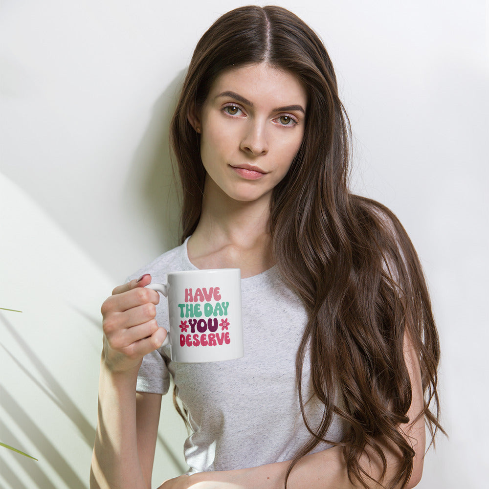 Day You Deserve Retro Coffee Mug