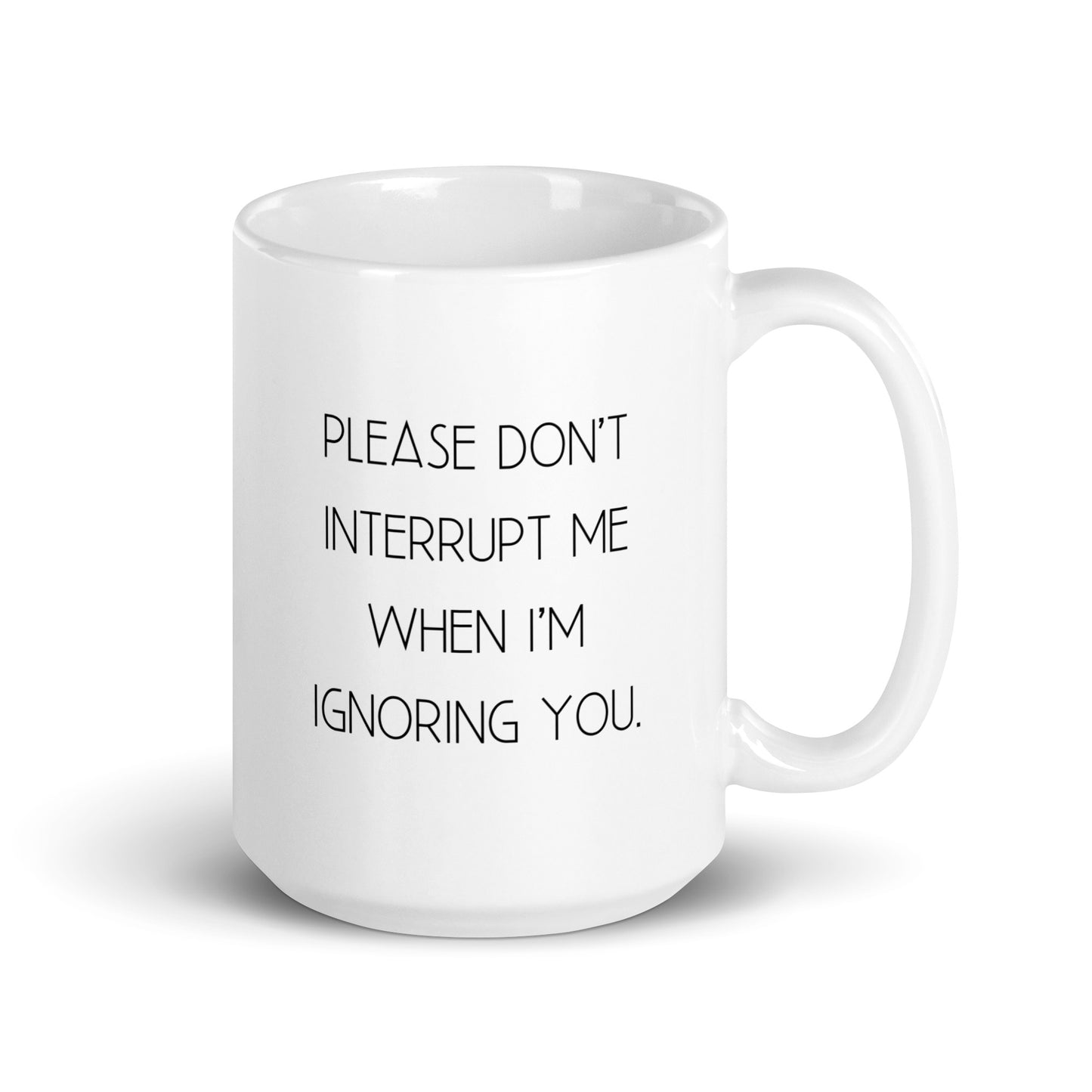 Don't Interrupt Me Coffee Mug