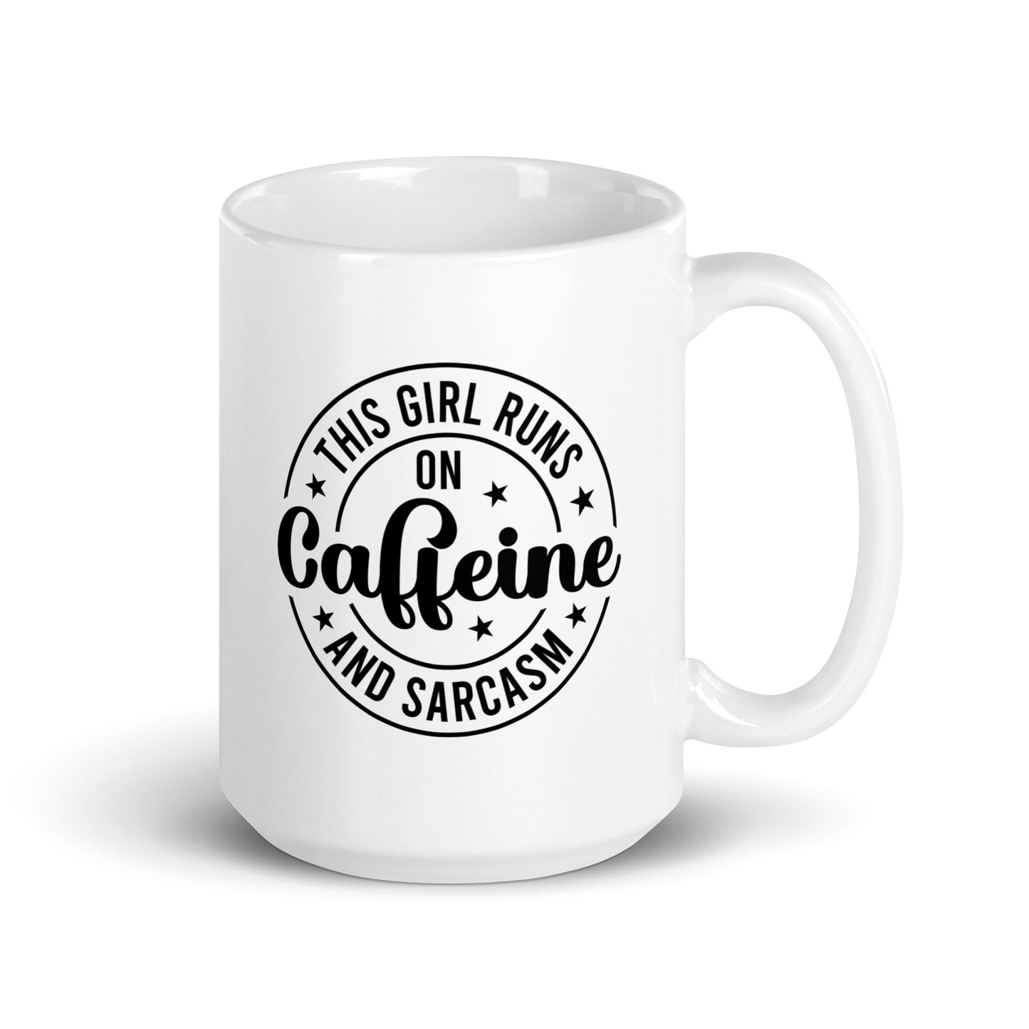 Running on Caffeine & Sarcasm Coffee Mug