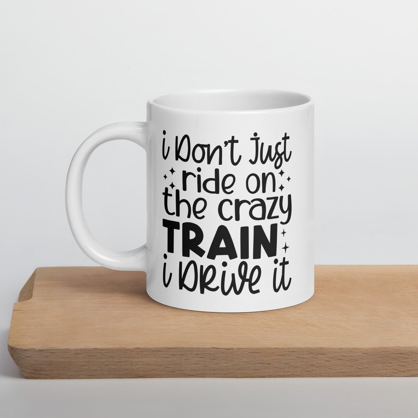 Driving the Crazy Train Coffee Mug