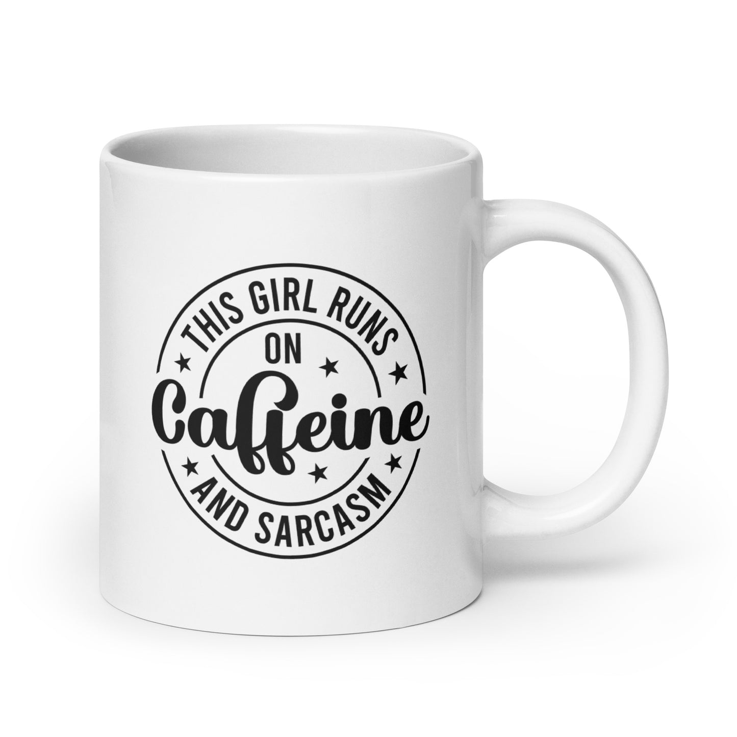 Running on Caffeine & Sarcasm Coffee Mug