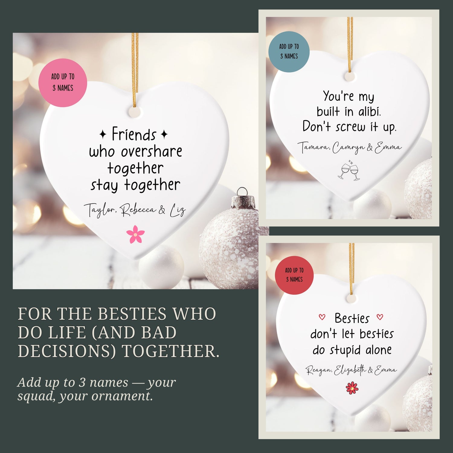 Best Friend Ornaments