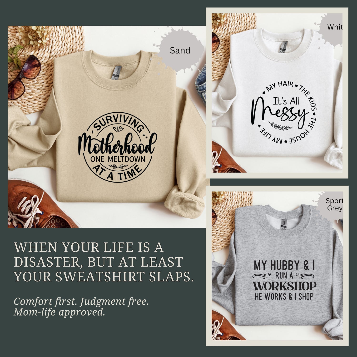 Mom Life Crewnecks