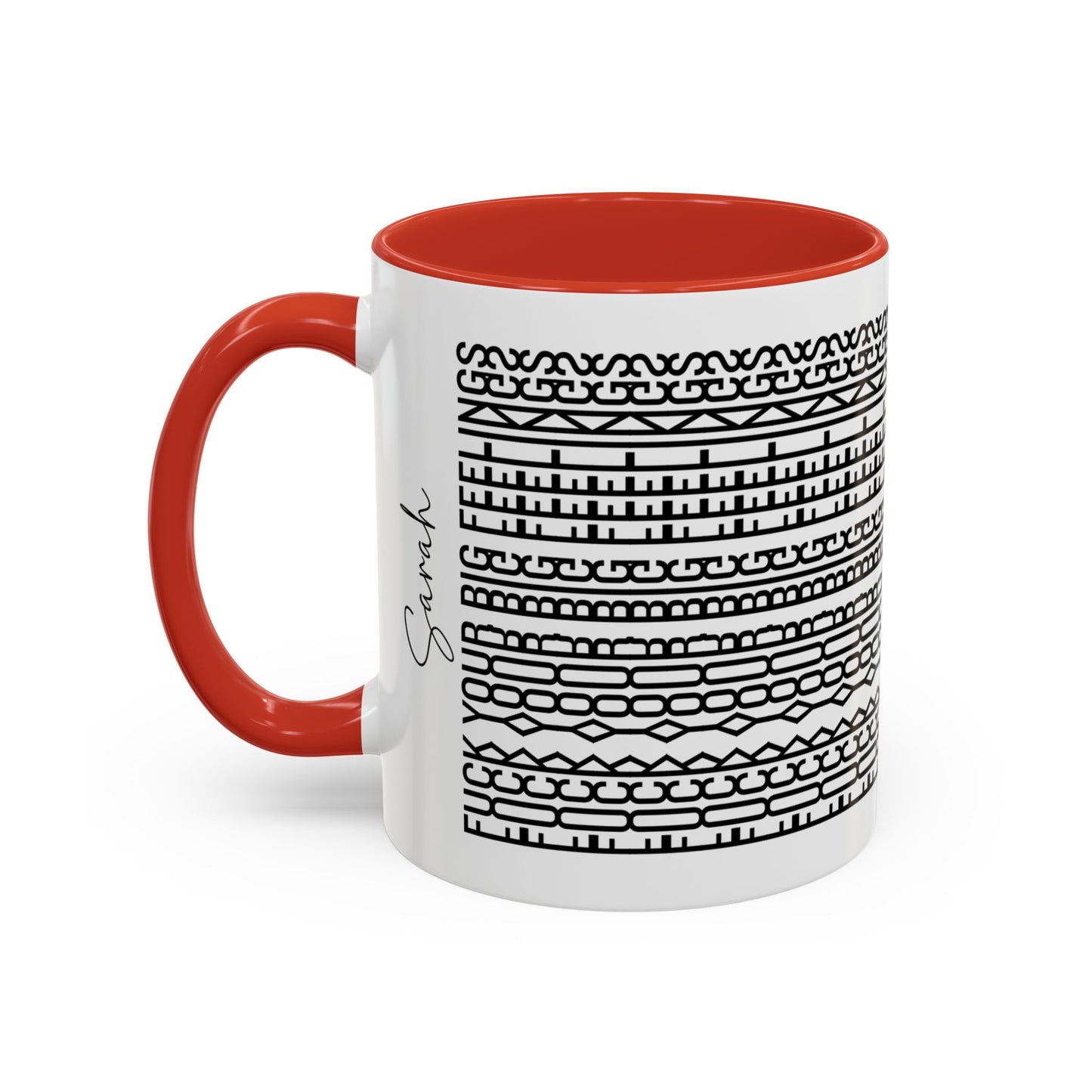 F**k Your Big Feelings – Hidden Message Mug (Black Text)
