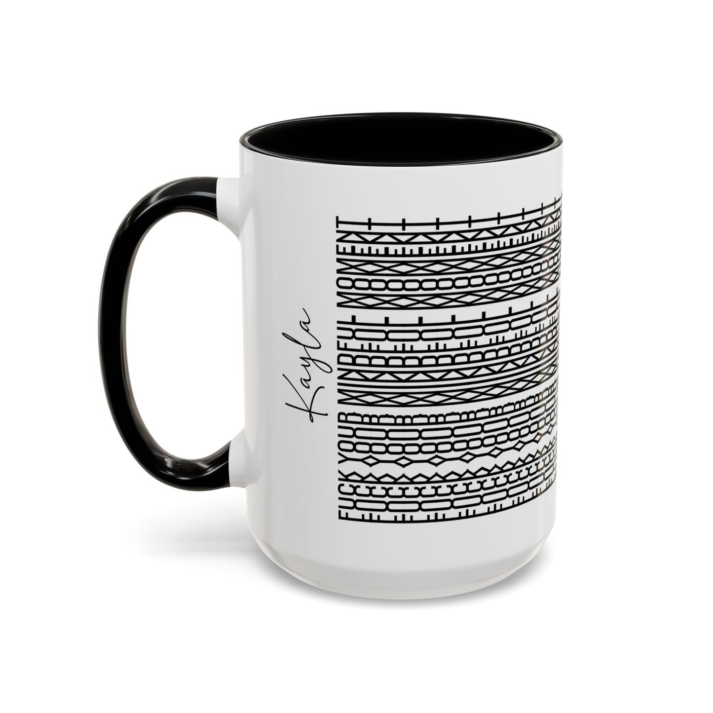 F**k Your Mindful Moment – Hidden Message Mug (Black Text)