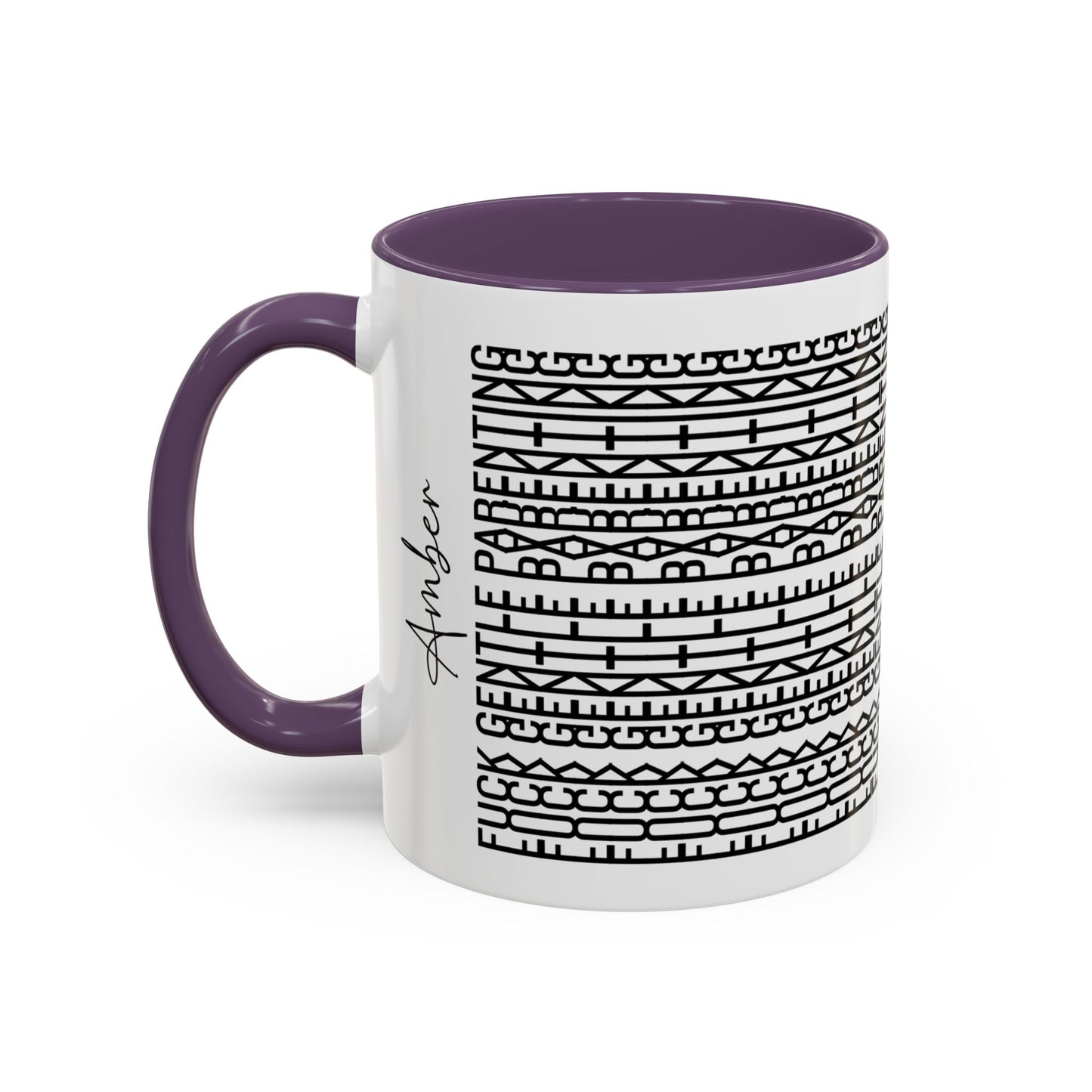 F**k Gentle Parenting – Hidden Message Mug (Black Text)