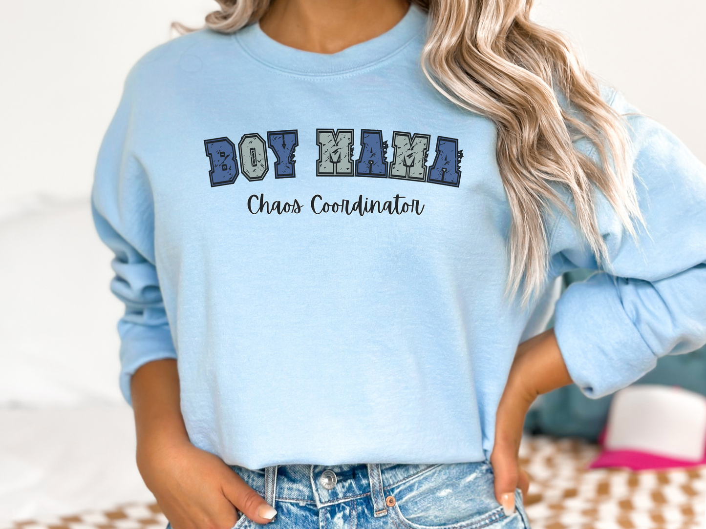 Boy Mama, Chaos Coordinator Crewneck Sweatshirt