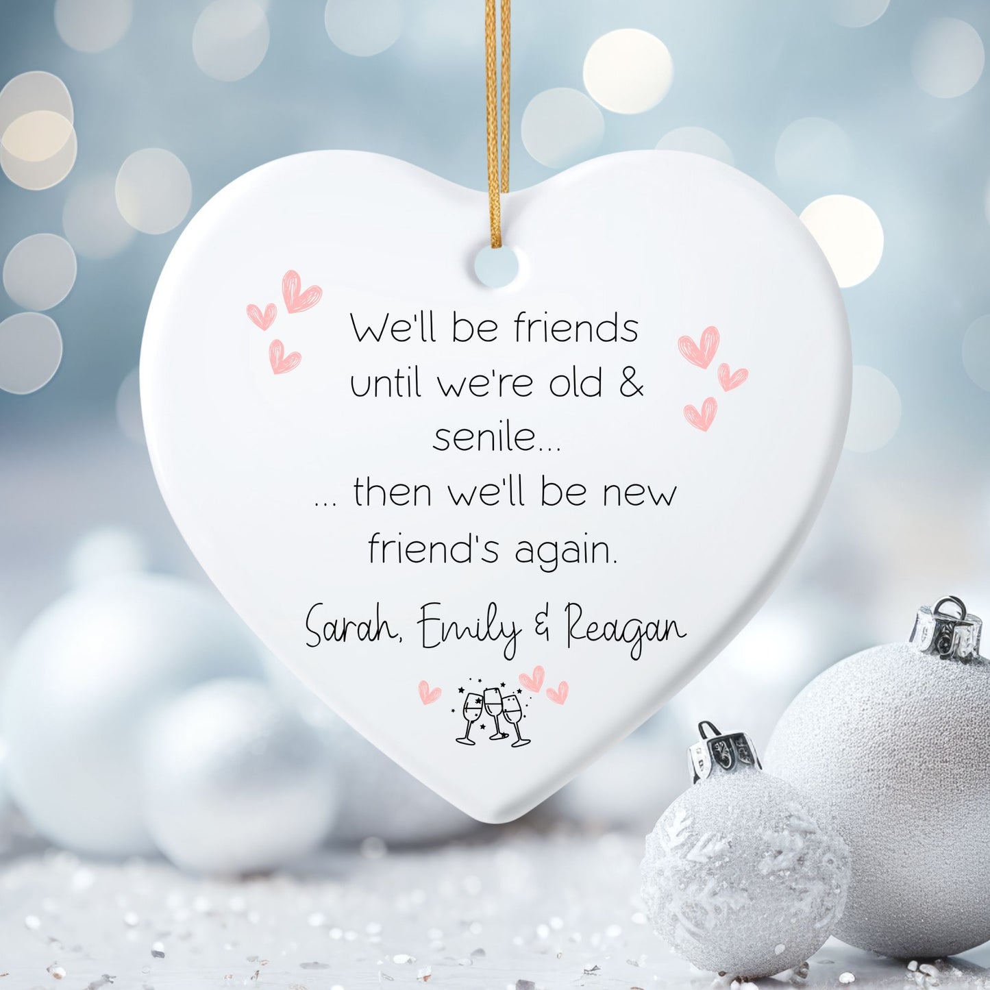 Forever Friends Ceramic Ornament