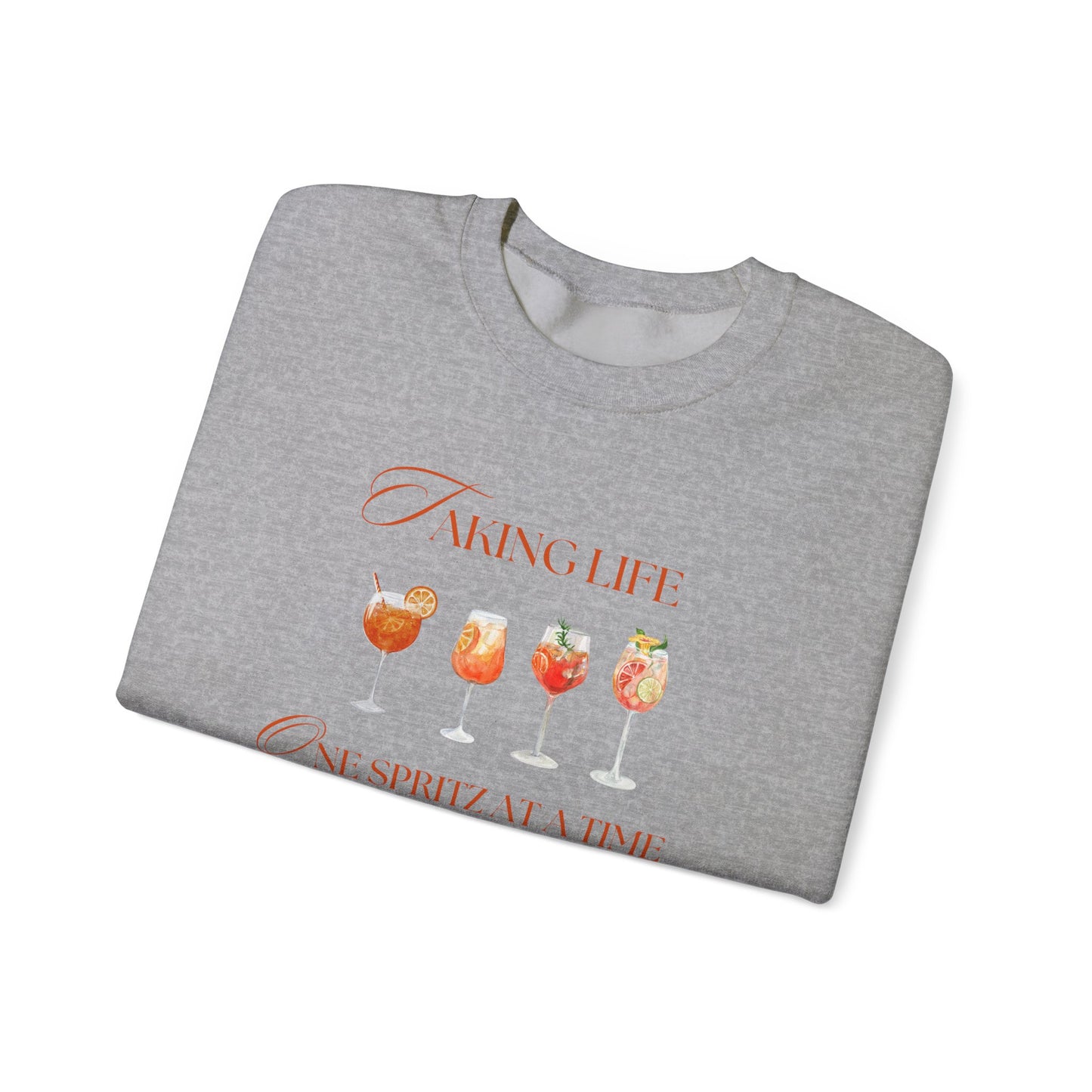 One Spritz at a Time Crewneck Sweatshirt