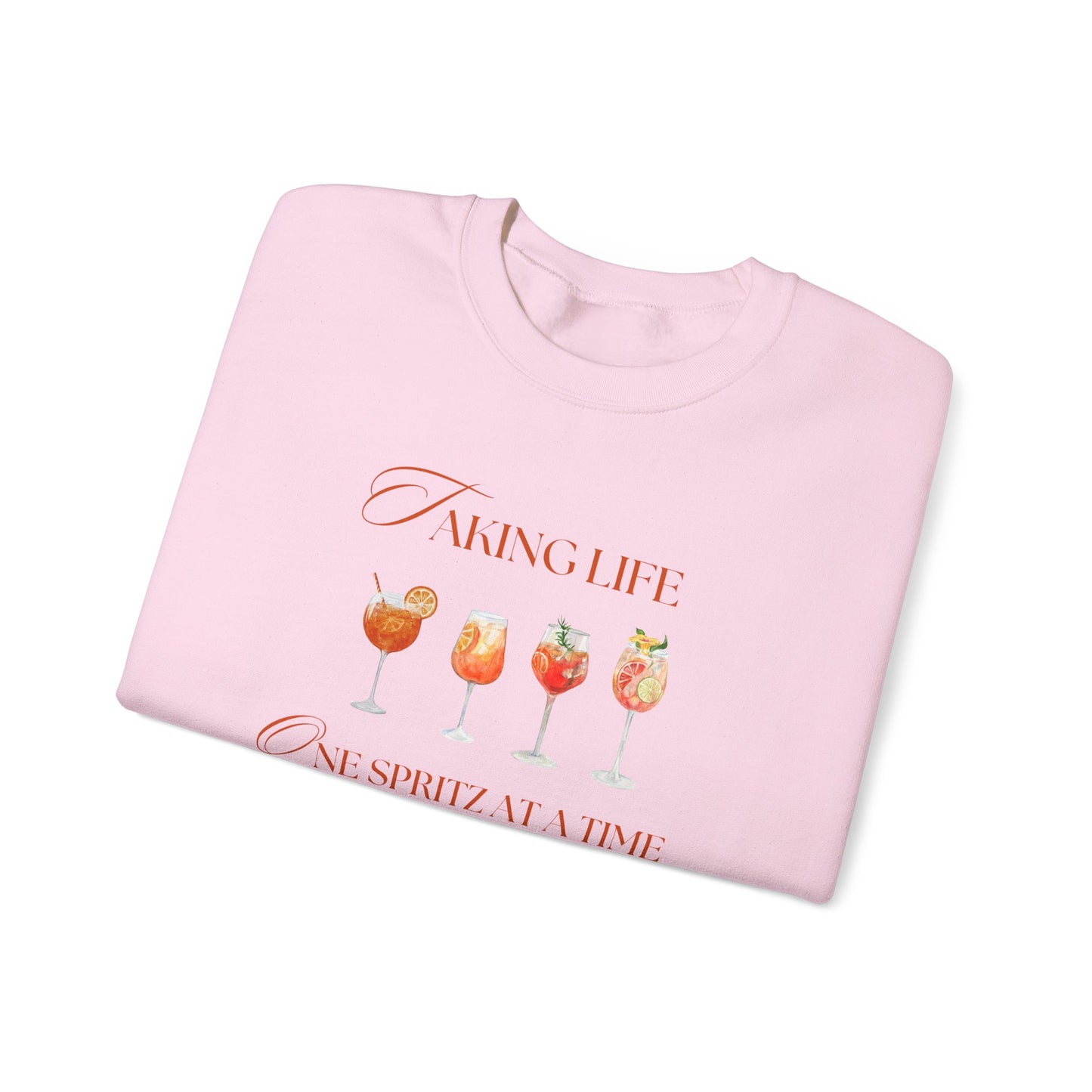 One Spritz at a Time Crewneck Sweatshirt