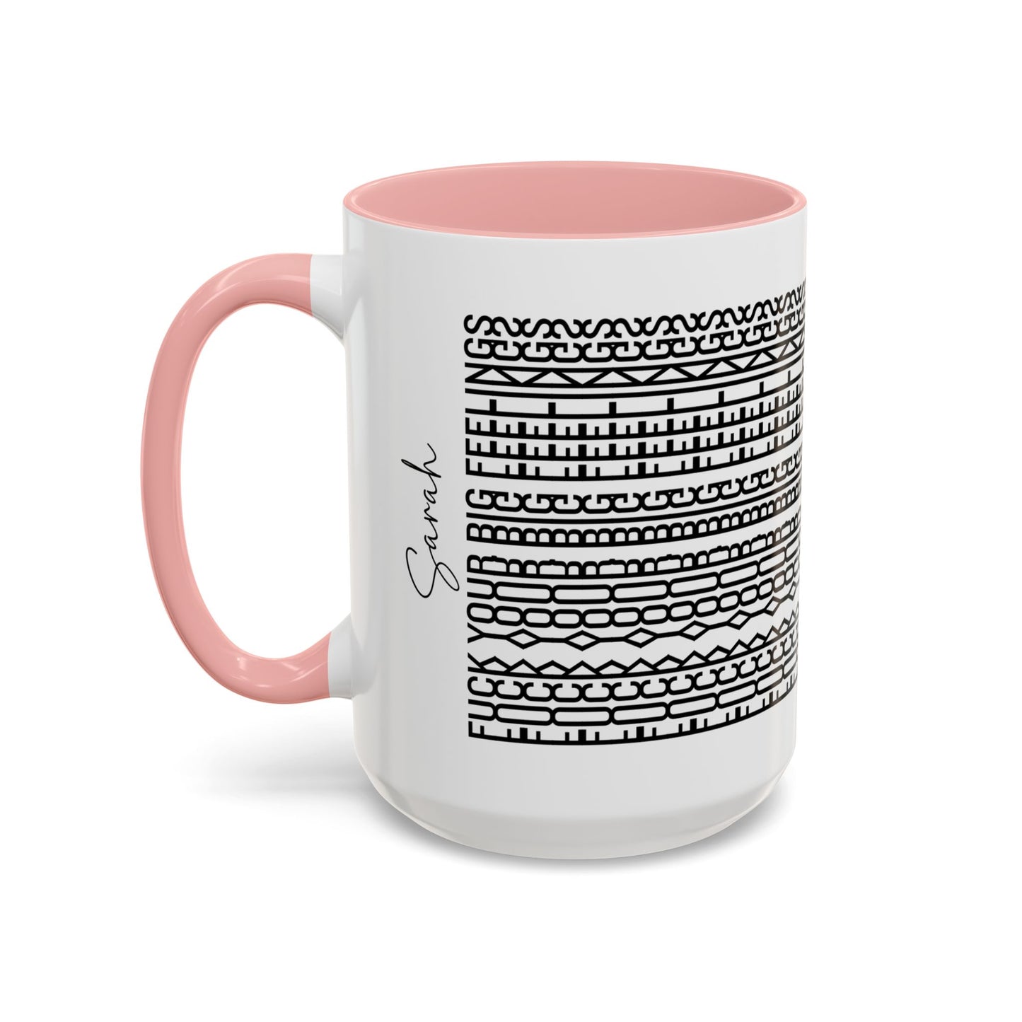 F**k Your Big Feelings – Hidden Message Mug (Black Text)