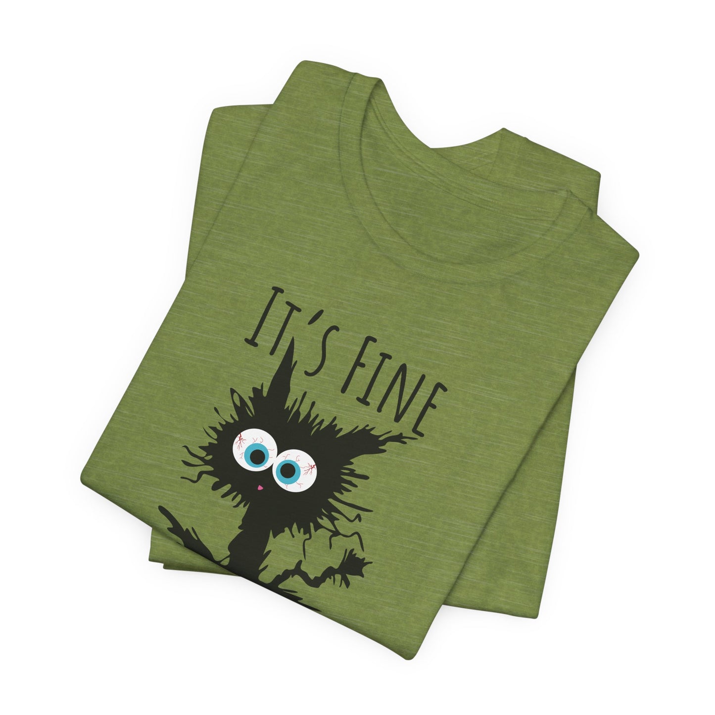 Everythings Fine Crazy Cat T-Shirt