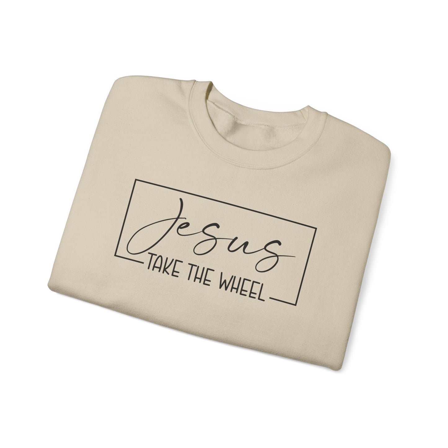 Jesus Take the Wheel Crewneck Sweatshirt