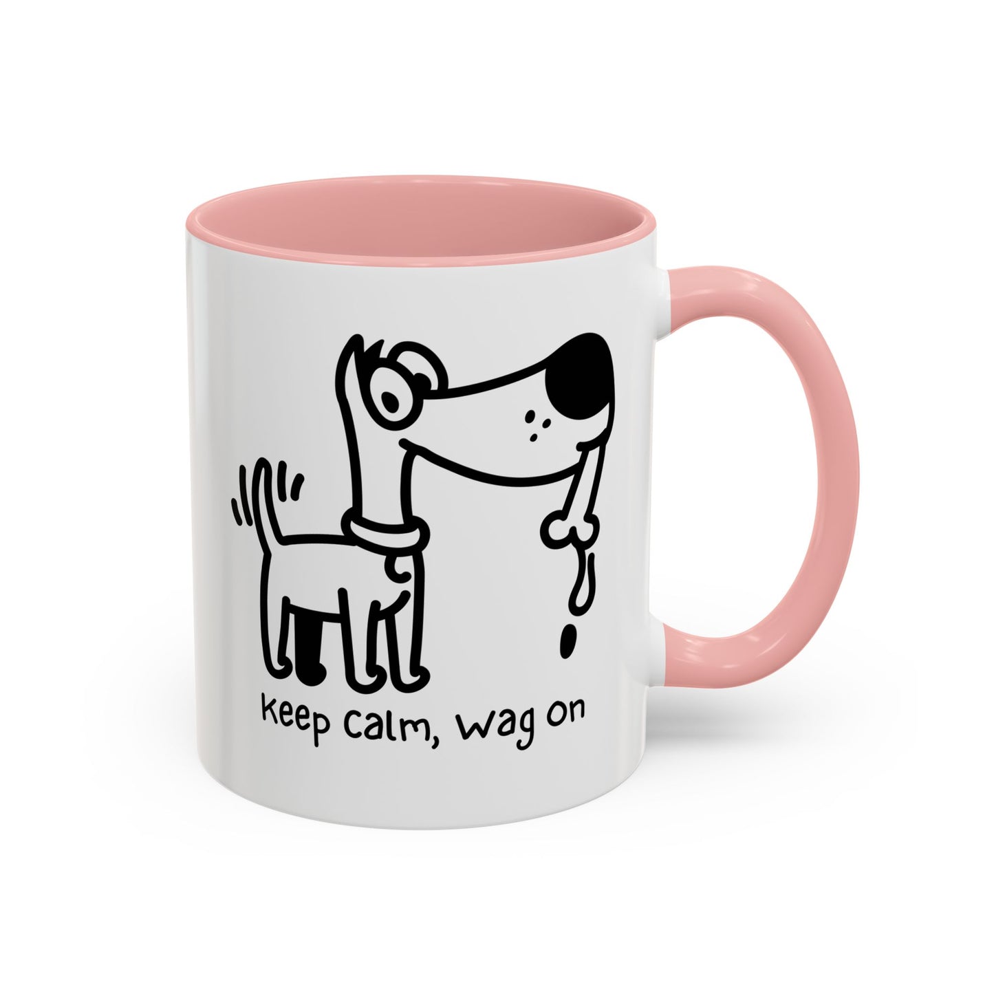 Keep Calm Wag On Accent Mug