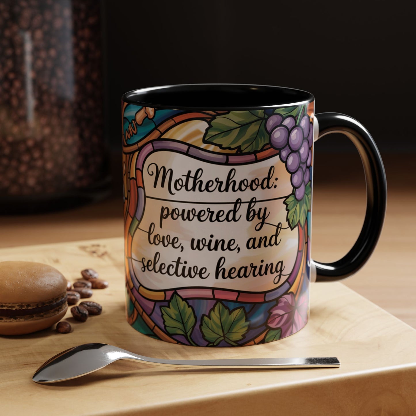 Personalized Mom Wine Coffee Mug