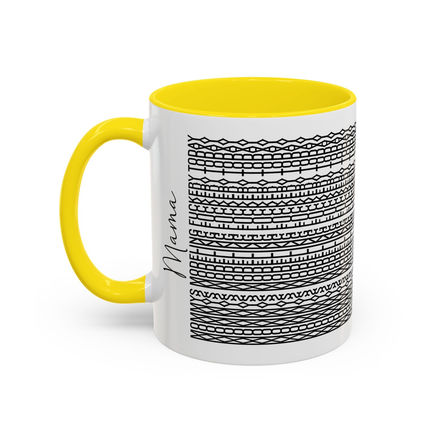 Mommy Modeling F**kery Today – Hidden Message Mug (Colorful Text)