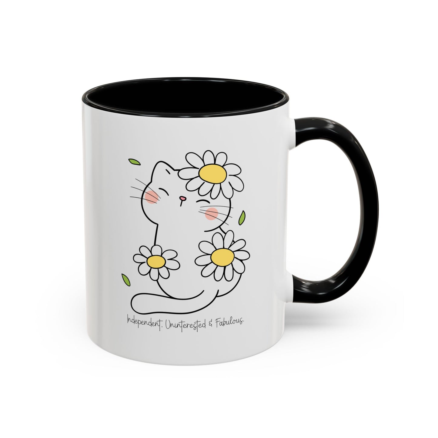 Too Cool to Care Accent Mug