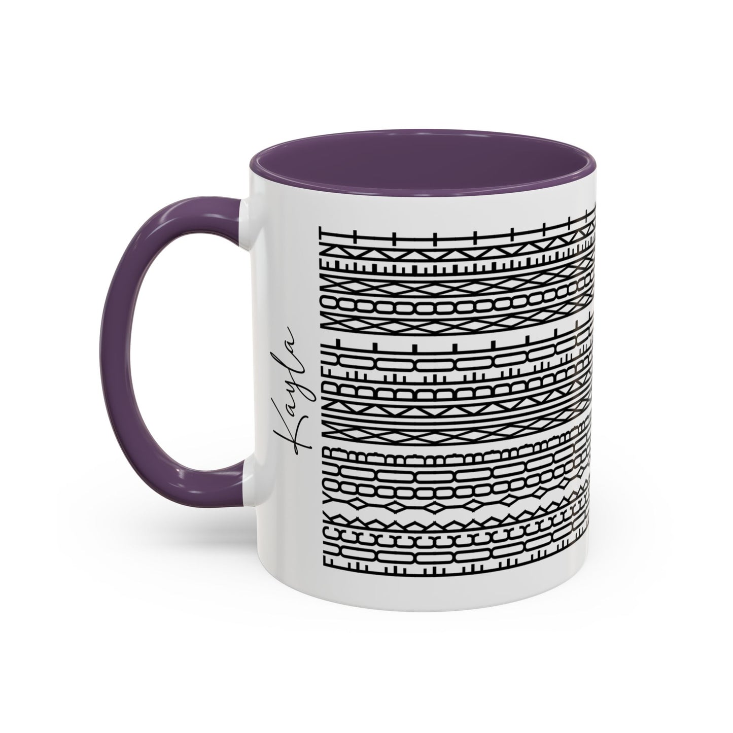 F**k Your Mindful Moment – Hidden Message Mug (Black Text)