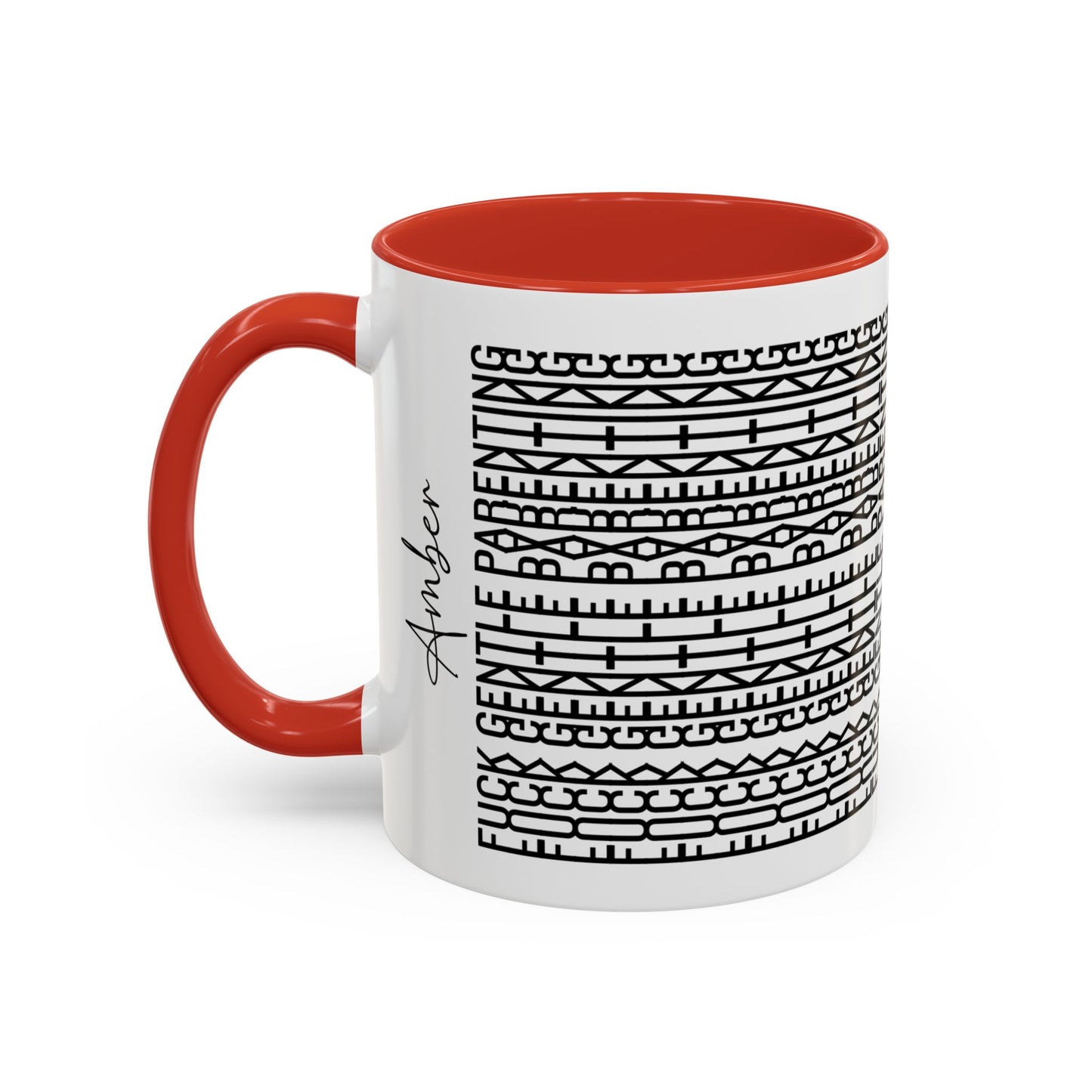 F**k Gentle Parenting – Hidden Message Mug (Black Text)