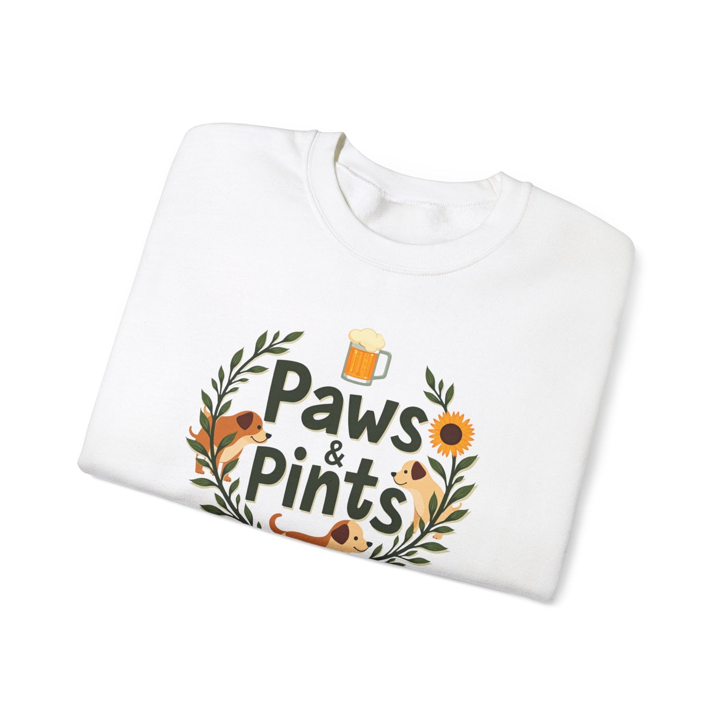 Paws and Pints time Crewneck Sweatshirt