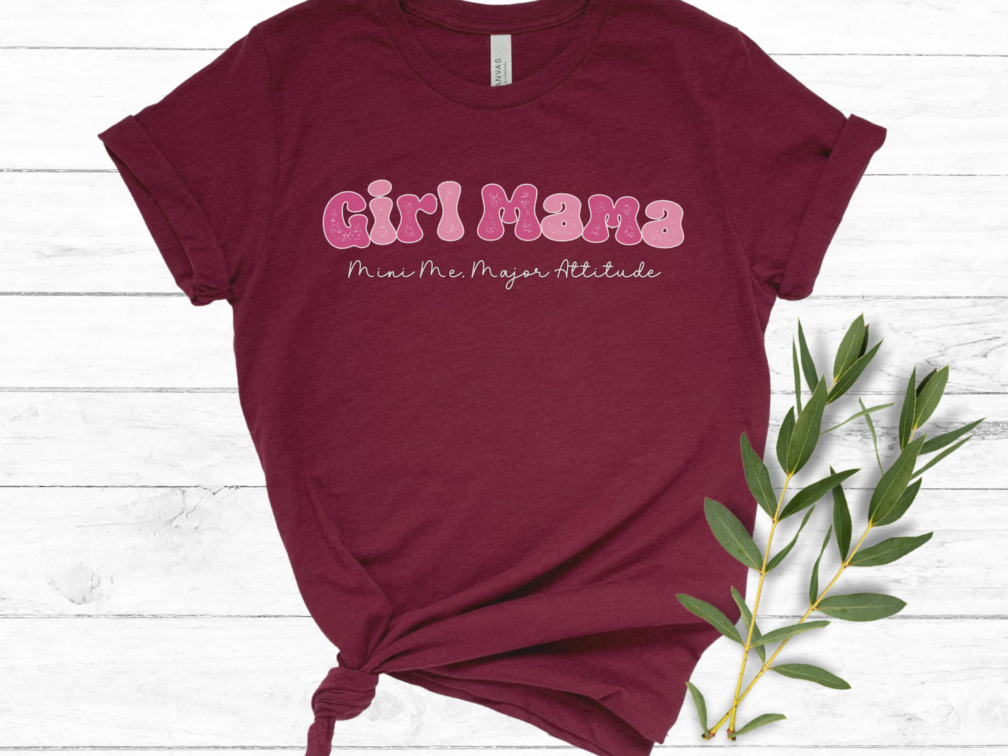 Girl Mama, Mini Me Major Attitude Crewneck TShirt