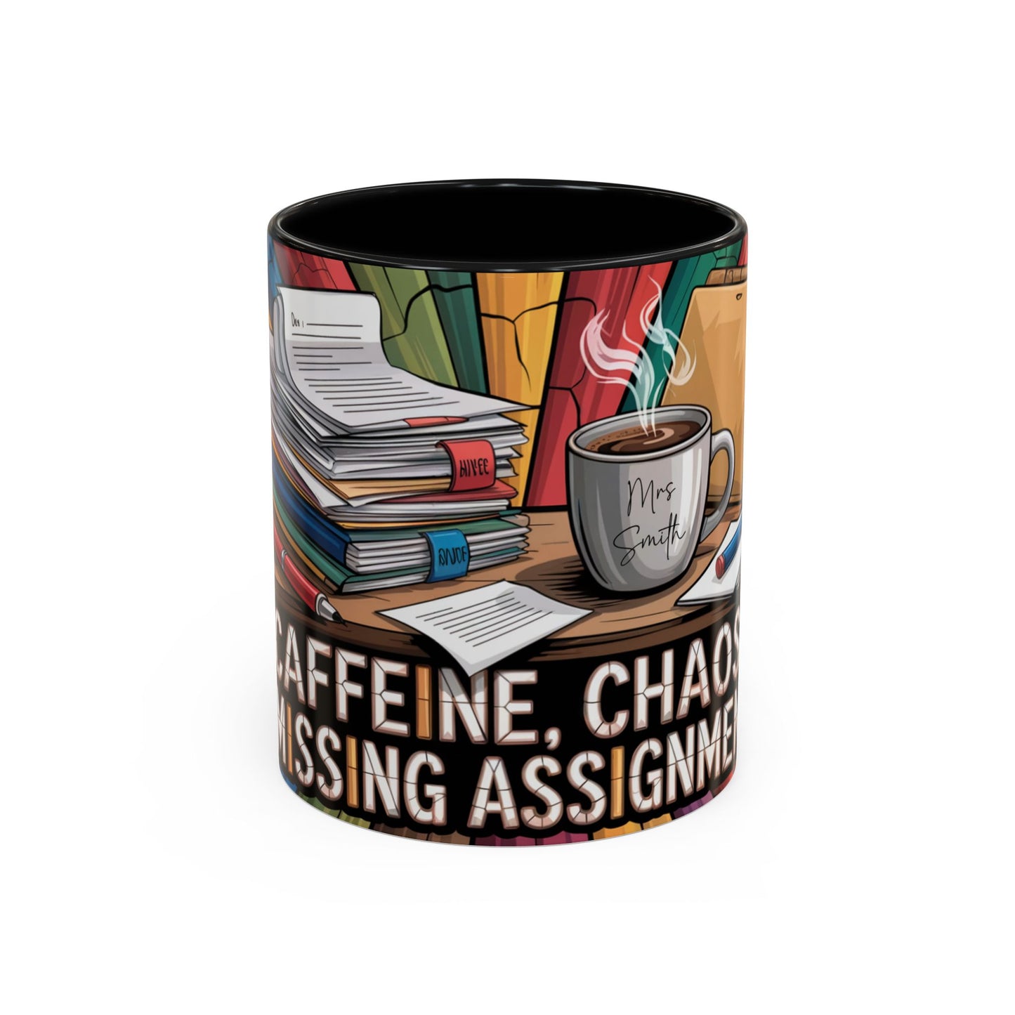 Personalized Teacher Chaos Coffee Mug