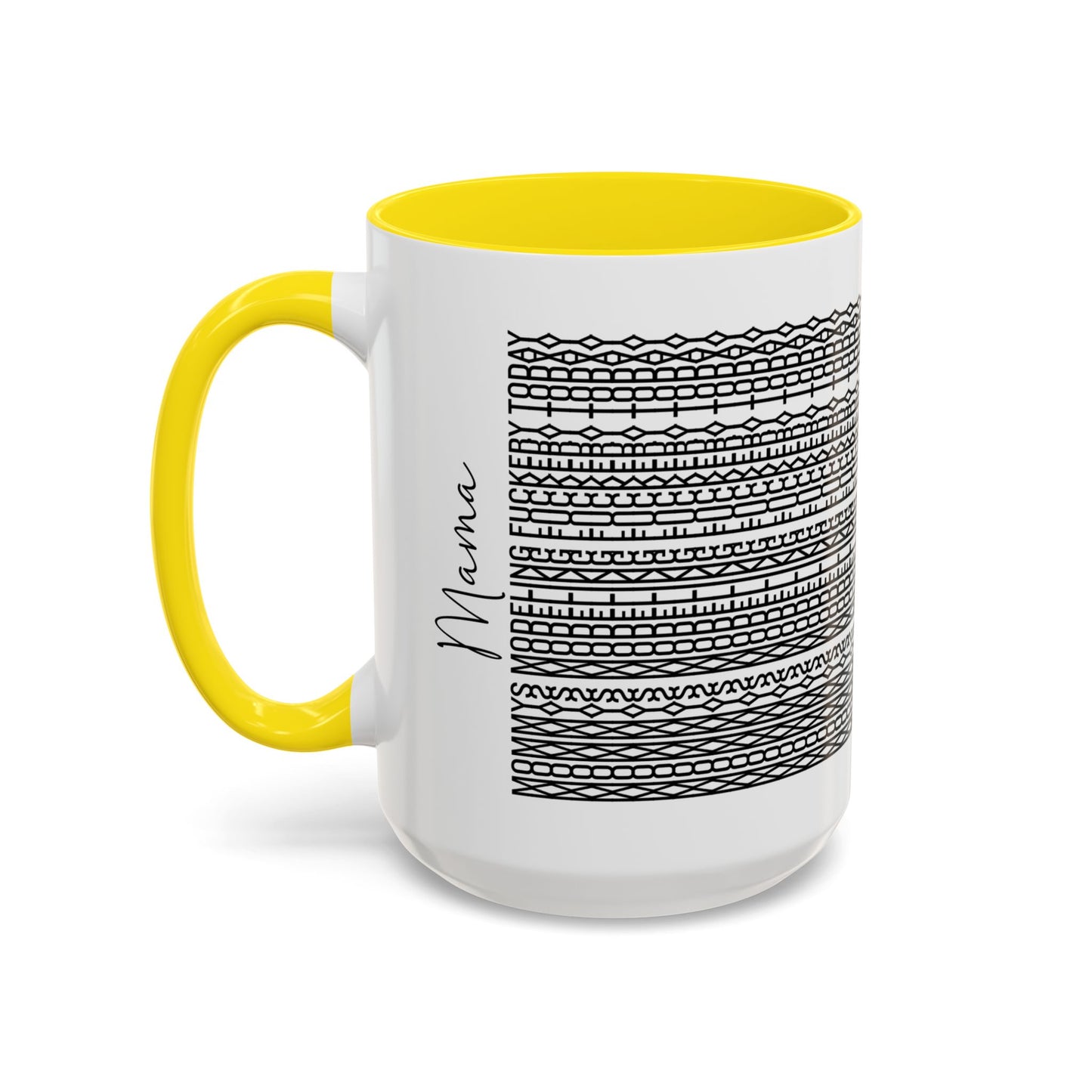 Mommy Modeling F**kery Today – Hidden Message Mug (Colorful Text)