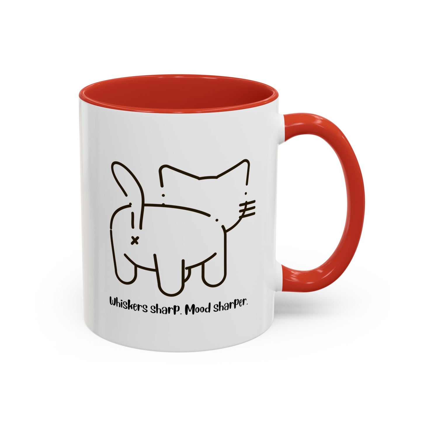 Attitude with Whiskers Accent Mug